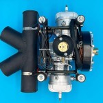 Nuovo motore DLE128HD 7.4kw doppio cilindro due tempi raffreddato ad acqua generatore di elettricità ibrido benzina elettrico aereo UAV
